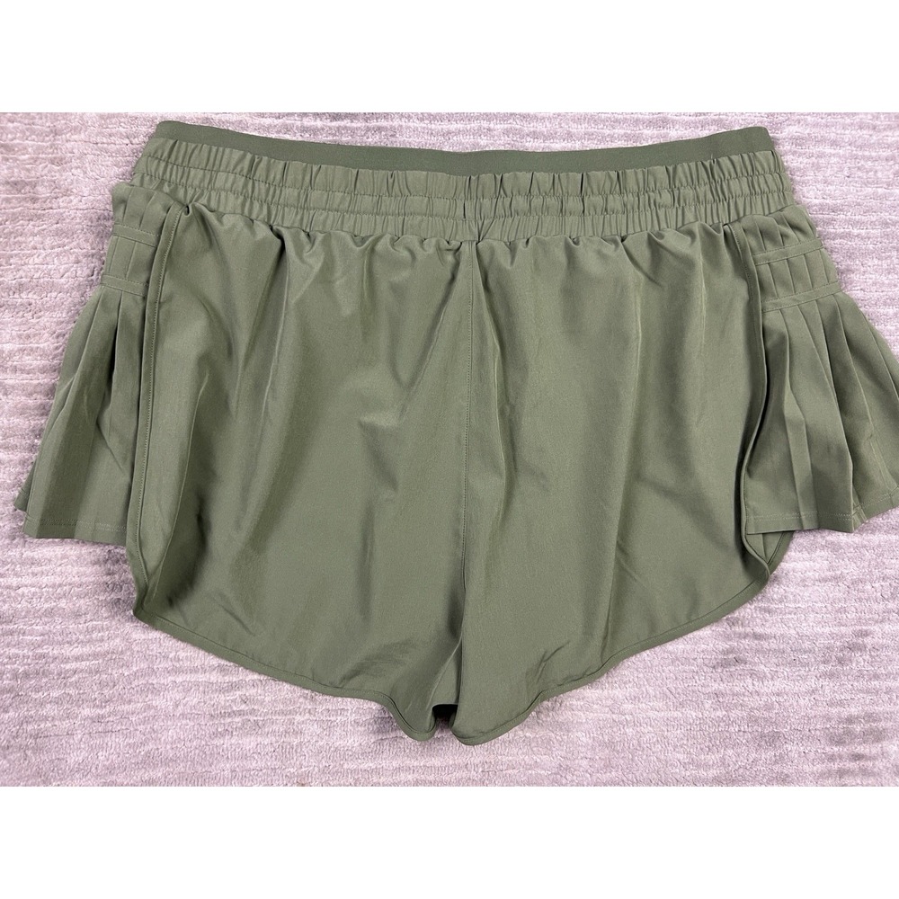 Joy Lab Athletic Shorts Womens XL Green Pull On Elastic Waist Polyester Blend - Picture 9 of 13